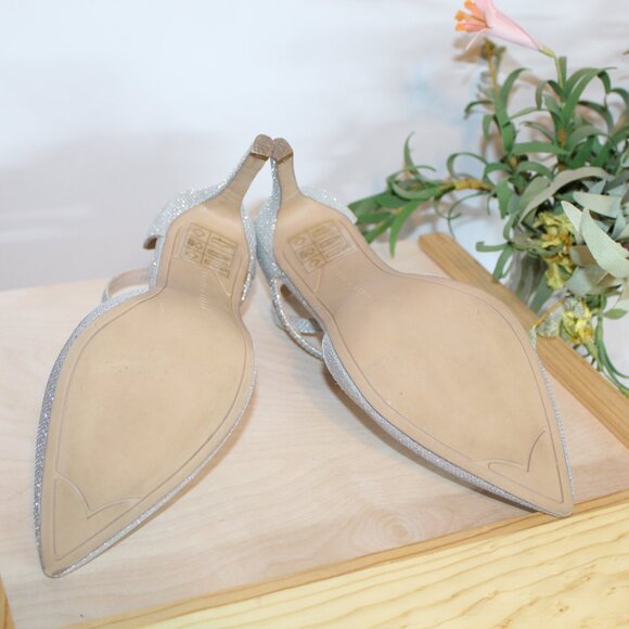 Kelly & Katie Savama Silver Metallic Strappy Heel - Picture 9 of 12